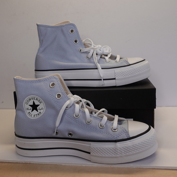 Women's Converse Chuck Taylor All Star Lift High Top Canvas Light Blue Size 9 - Picture 1 of 14